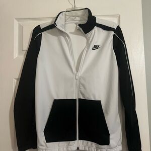 Nike Big Kids Black and White Track Jacket